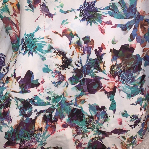 APT 9 flowy floral scoop neck adjustable tank | XL - Picture 2 of 6